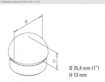 Preview: Halbrunde Endkappe maße 25,4 mm.JPG